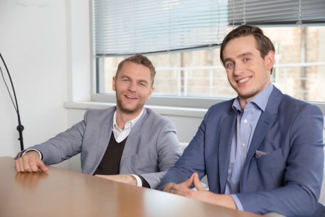 Mintos CEO and Co-Founder Martins Sulte (left) with CFO and Co-Founder Martins Valters (right).