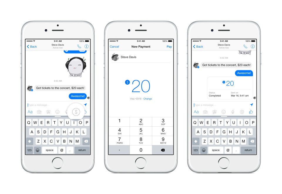 Facebook Messenger Adds Payments