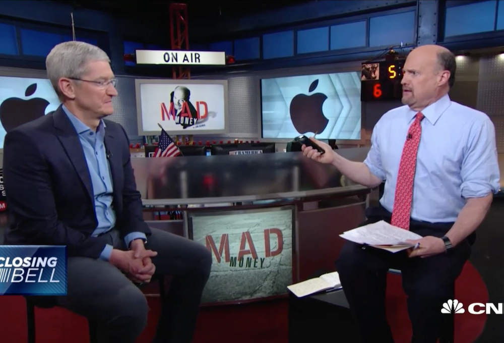 Tim Cook Takes To CNBC To Defend Apple’s Performance