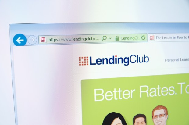 Lending Club computer screen