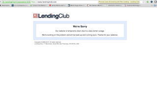 Lending Club Site Hiccup Causes Investor Worry