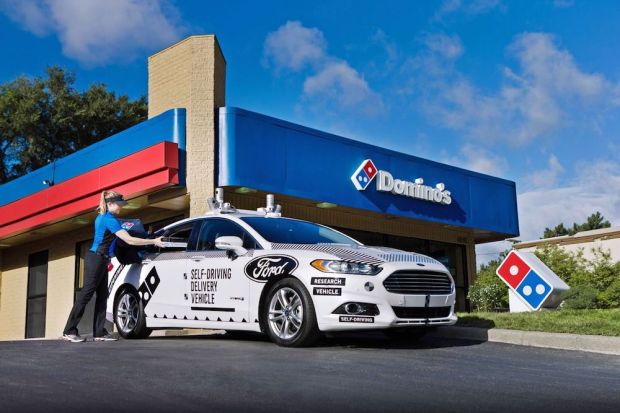 Domino’s Teams With Ford To Test Driverless Delivery