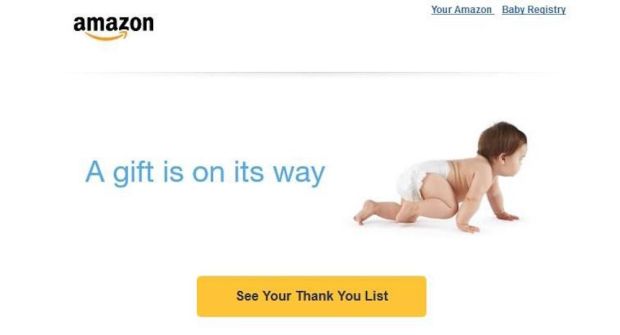 Oops. Amazon Bungles Baby Registry Email To Customers