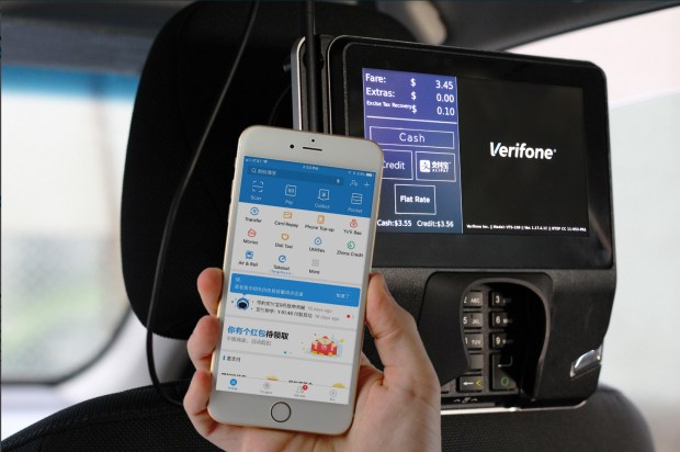 Alipay Coming To US Taxis In Verifone Deal