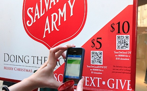 Salvation Army to Accept QR Code Donations