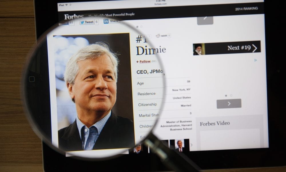 Jamie Dimon: Big Tech Should Prep For Big Reg