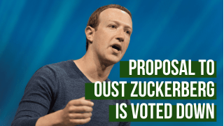 Shareholders’ Proposal To Oust Zuckerberg Is Voted Down