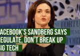 Facebook’s Sandberg Says Regulate, Don’t Break Up Big Tech