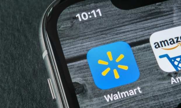 Walmart Amazon apps smartphone