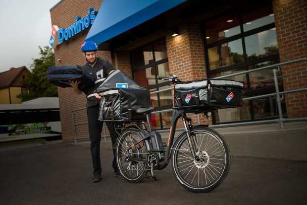Domino's Pizza bike delivery