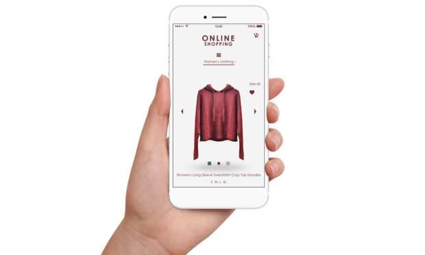 online shopping on smartphone