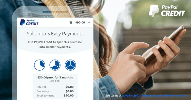 PayPal Lowers Installment Credit Threshold