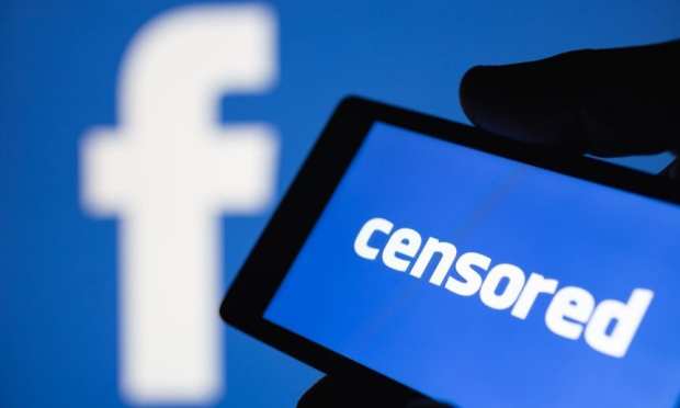 Facebook smartphone censored