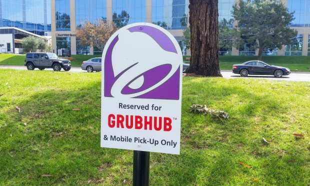 Grubhub sign