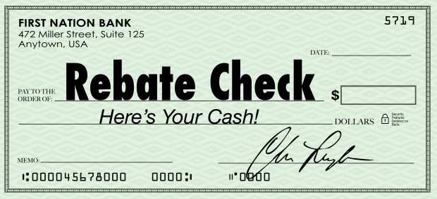 rebate check