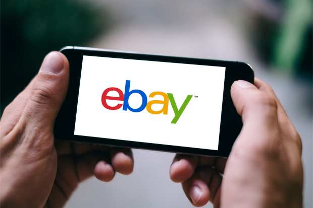eBay on smartphone