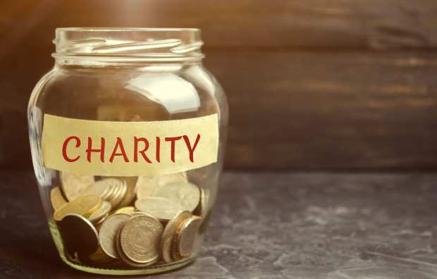 charity donation jar