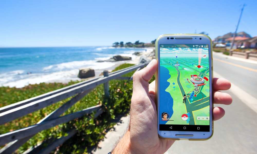 Pokemon Go on smartphone