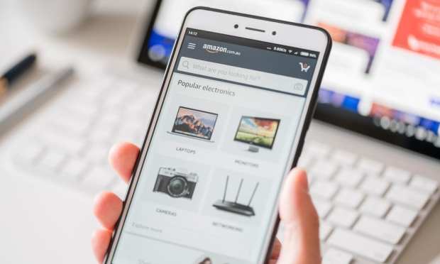 Amazon search on smartphone