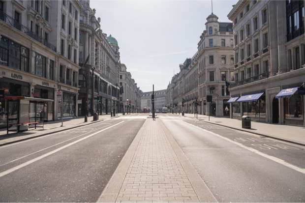 empty street London