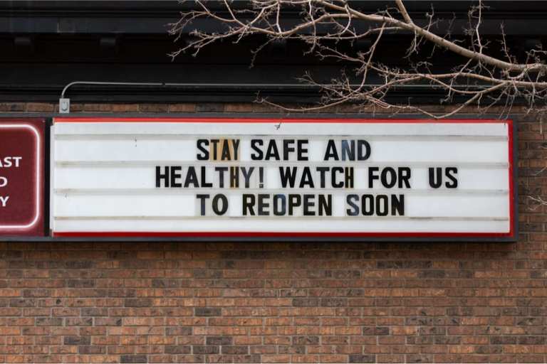 watch for us to reopen sign