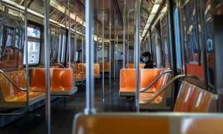 Empty Steel Canyons In NYC As Commuters WFH?