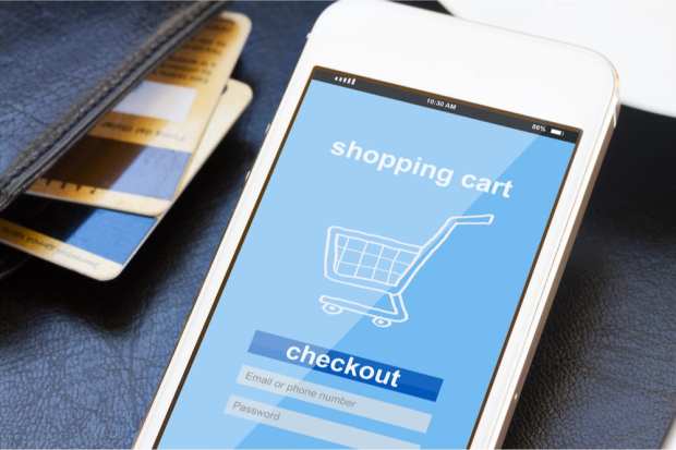 eCommerce checkout on phone