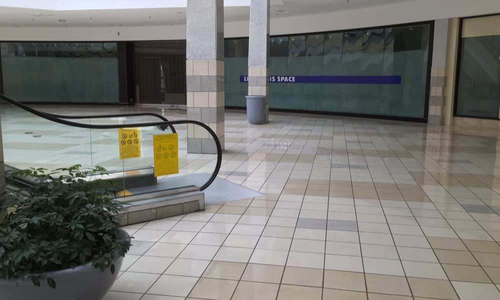 empty shopping mall