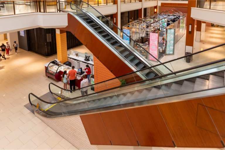 mall escalators
