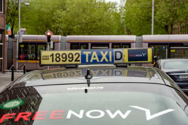 Free Now Irish taxi
