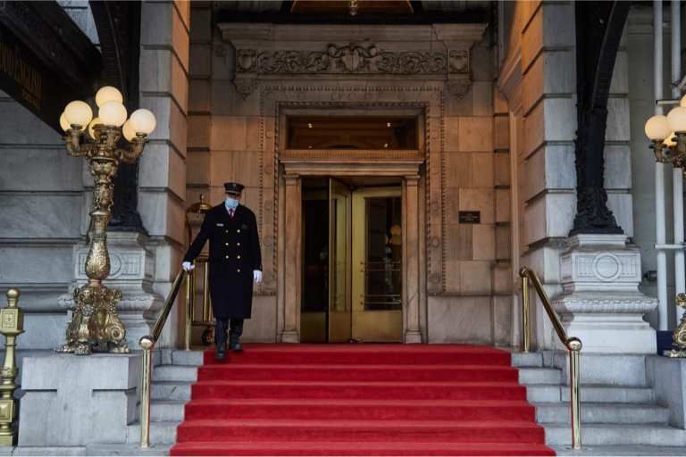 NYC hotel entrance