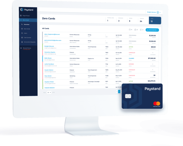 Paystand Takes Aim At Corporate Expense Cards With New ‘Zero Card’