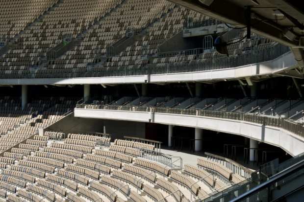 empty sports stadium