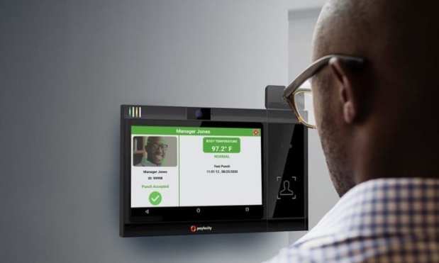 Payroll Tech Firm Paylocity Debuts Time Clock With Thermal Scanning