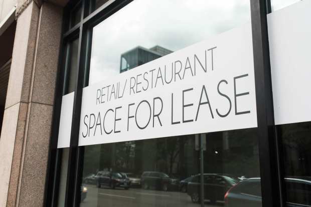 Space for lease sign