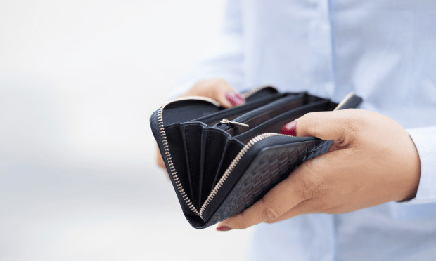 consumer with wallet