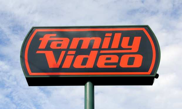 Family Video sign