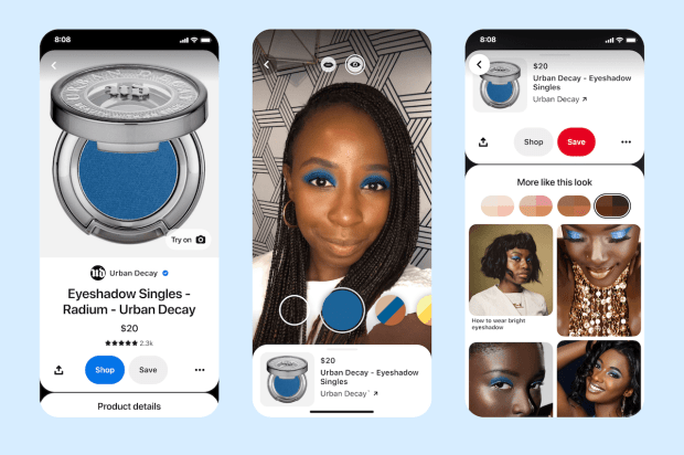 Pinterest Launches Augmented Reality Eyeshadow Try-On Tool