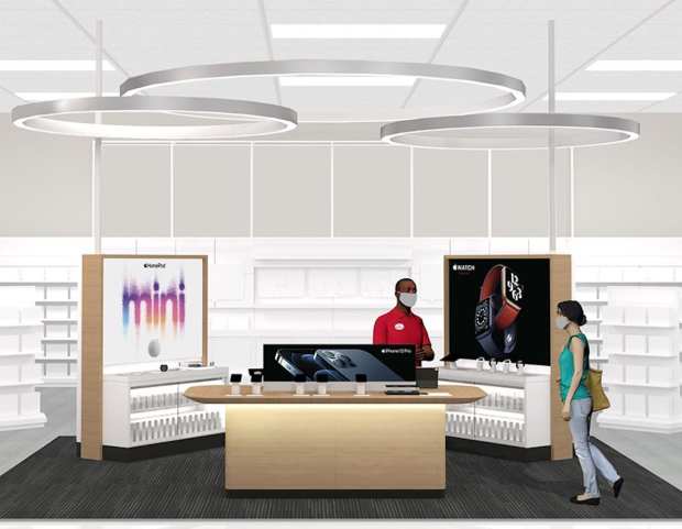 Target, Apple, experience store, expanded