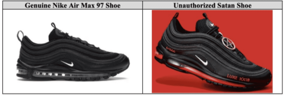 Nike fake and real shoe