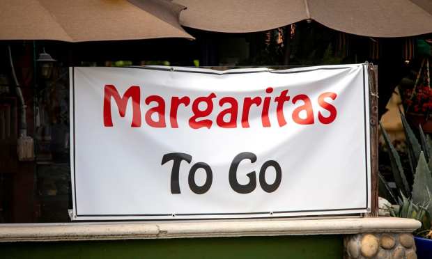 margaritas to go sign