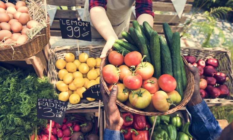 farmers market produce