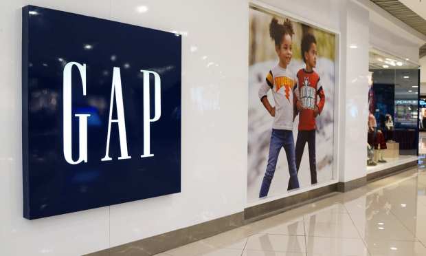 Gap store in mall