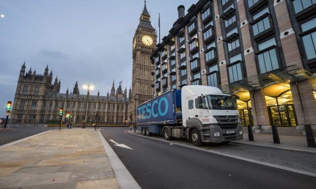 UK Tesco truck