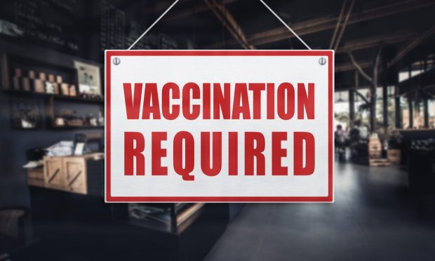 vaccination required sign