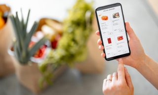55% of Consumers Who Buy Groceries Online Use Mobile Devices