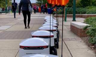 Transact Debuts Contactless Tech for Colleges: Delivery Robots, Food Lockers