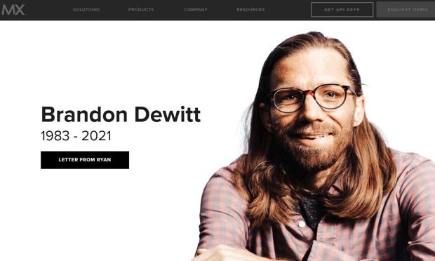 Financial Data Platform MX Co-Founder Brandon Dewitt Passes Away