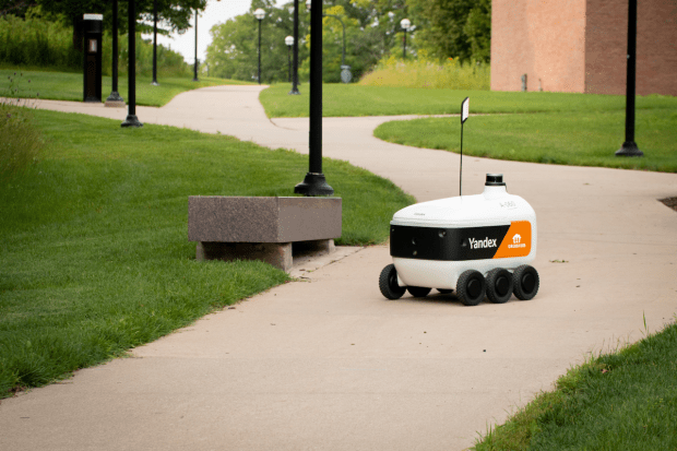 Grubhub, Robot, Delivery, University of Arizona, Yandex