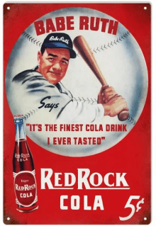vintage Babe Ruth ad